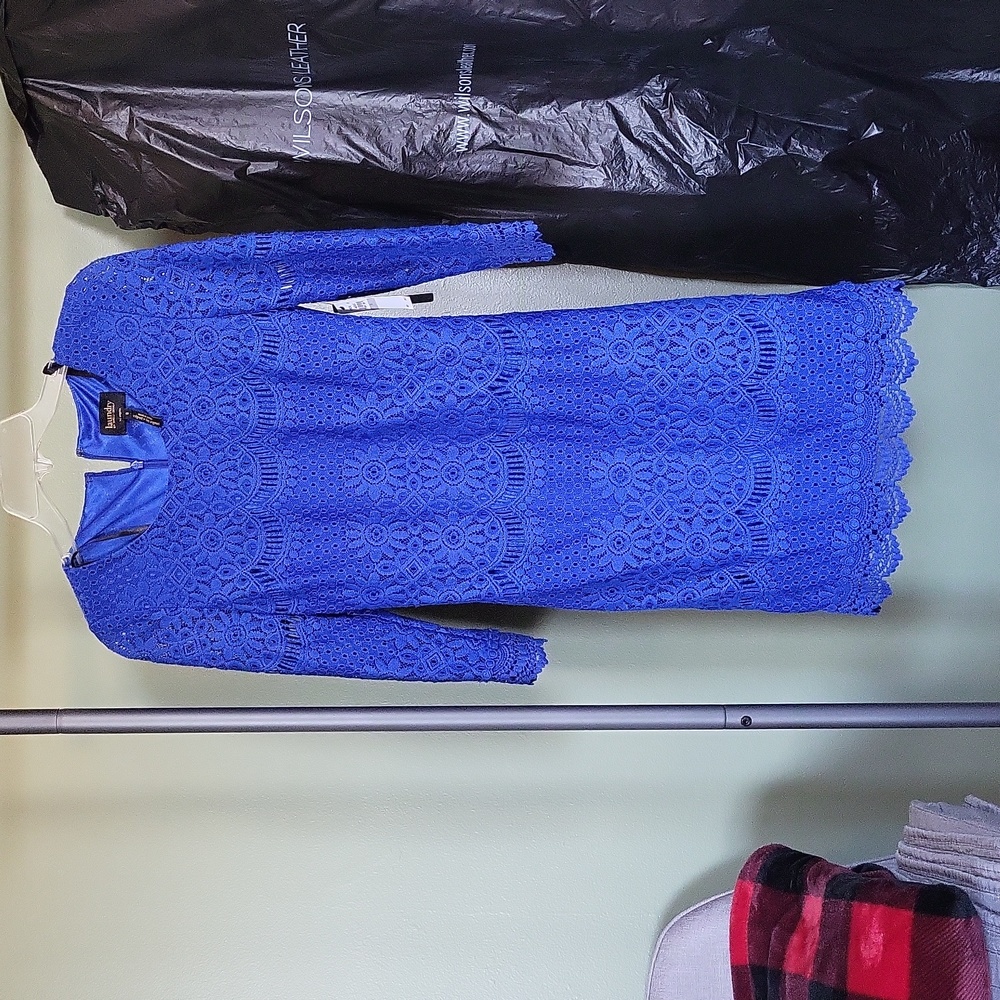 NWT laundry blue lace dress size 0